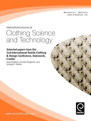 cover image of International Journal of Clothing Science and Technology, Volume 17, Issue 3 & 4